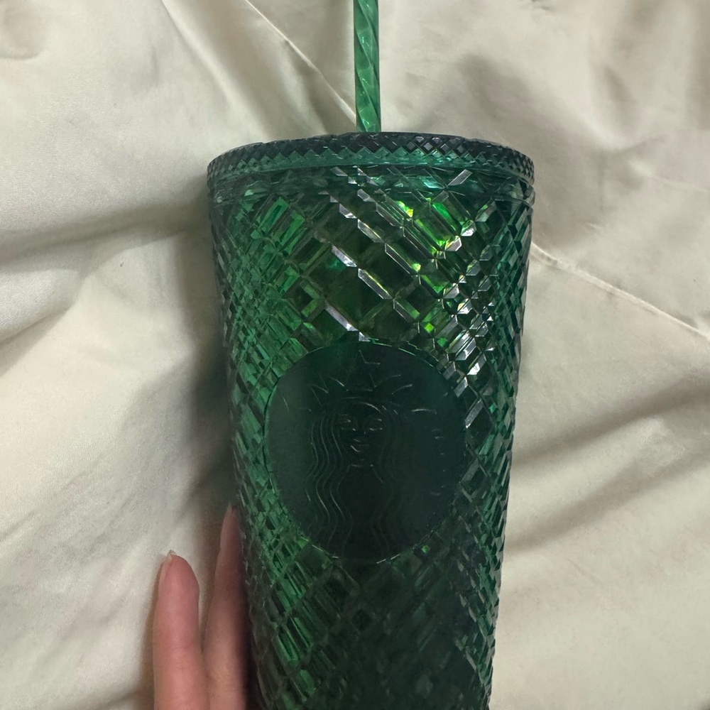 Starbucks Green Tumbler with Straw